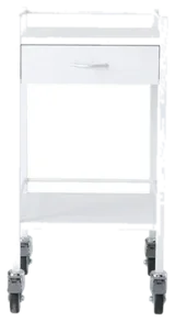 Pacific Medical Powder Coated Trolley One Drawer 50 x 50 x 96.7cm (LxWxH)