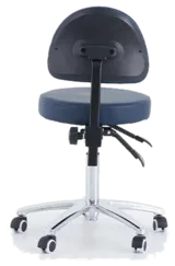 Pacific Medical Round Stool with Backrest