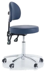 Pacific Medical Round Stool with Backrest