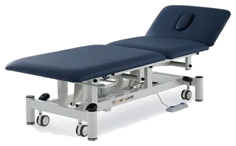 Pacific Medical Three Section Electric HI LO Physiotherapy Couch - Short Head