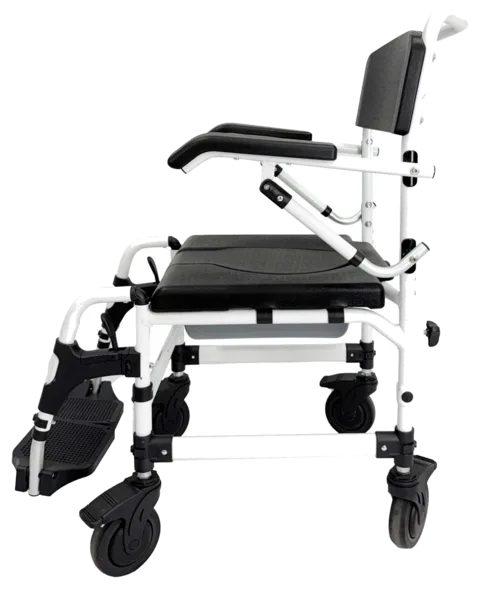 Pinnacle Deluxe Shower Commode Attendant Propelled Wheelchair