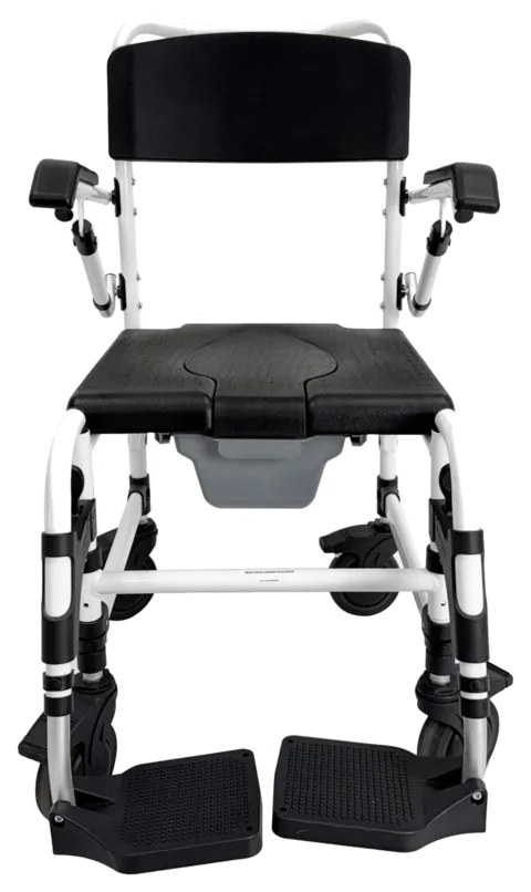 Pinnacle Deluxe Shower Commode Attendant Propelled Wheelchair