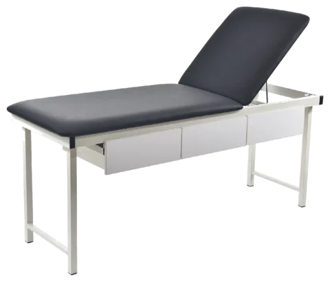 Free Standing Treatment Couch With Drawers | Black, Grey, Navy Blue