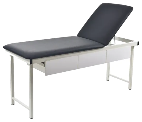 Free Standing Treatment Couch With Drawers | Black, Grey, Navy Blue