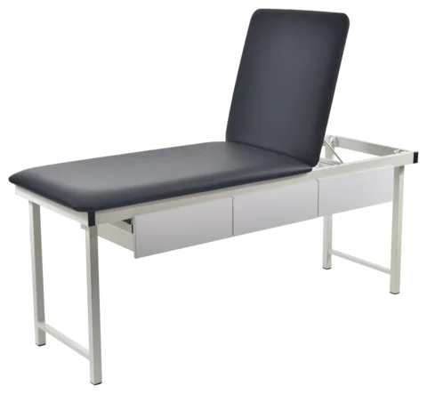 Free Standing Treatment Couch With Drawers | Black, Grey, Navy Blue