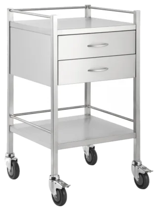 Stainless Steel Trolley Two Drawer