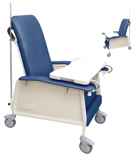 Task Medical Patient Recliner Chair With IV Pole